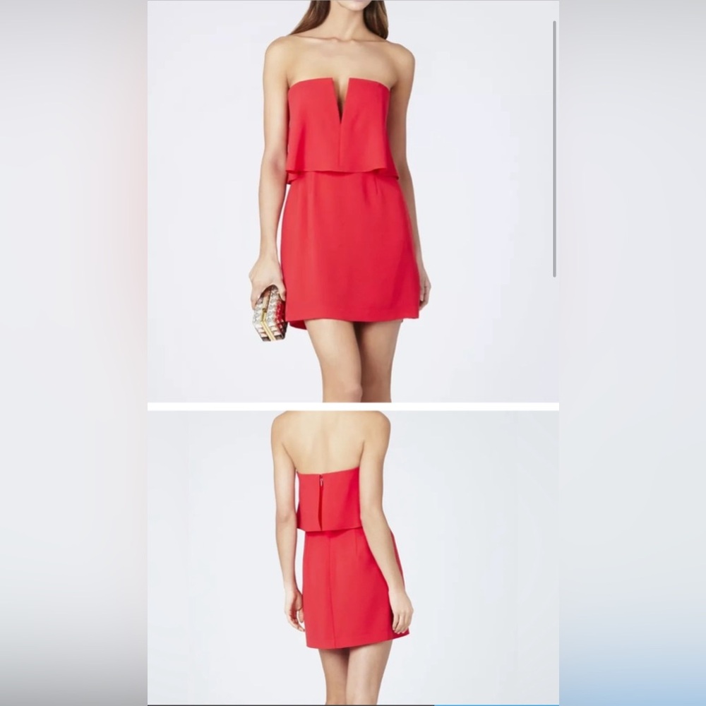 BCBGMaxAzria Vibrant Strapless Dress